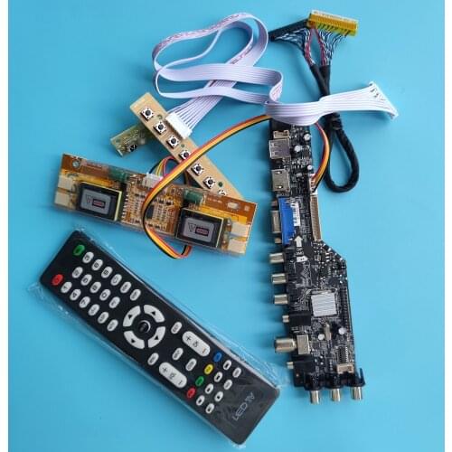 Kit For HSD190MGW1 DVB-T 4 CCFL Panel Screen HDMI USB VGA Digital 1440x900 TV Controller Board Driver LCD AV Monitor
