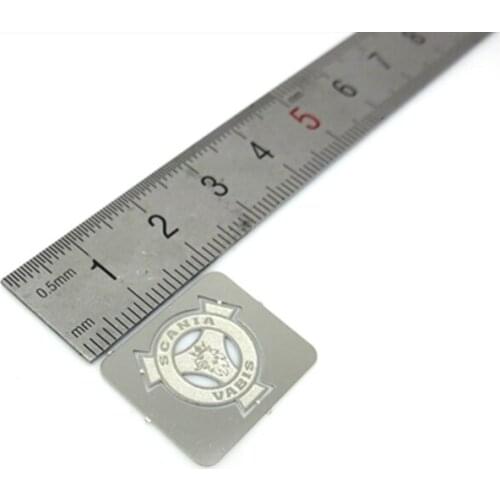 Model Truck Body Shell Grille Air Inlet Metal Logo For 1:14 Rc Car Tamiya Hercules Scania R470 620