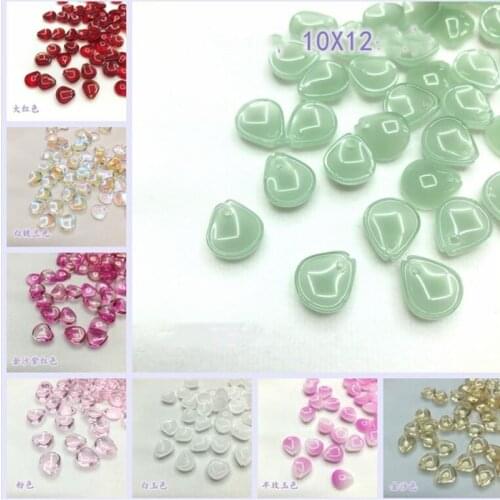 Fashion Glass Beads Water Drop Shape Loose DIY Beads Good DIY Accessories Mixed Color 20 pieces y1254