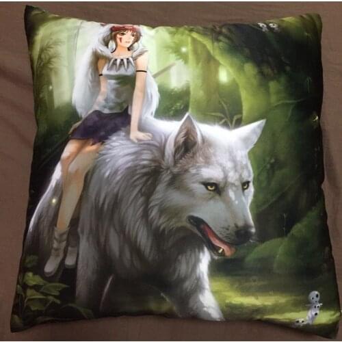 Mononoke Hime Princess Anime two side Pillowcases Hugging Pillow Cushion Case Cover Cosplay Gift 164