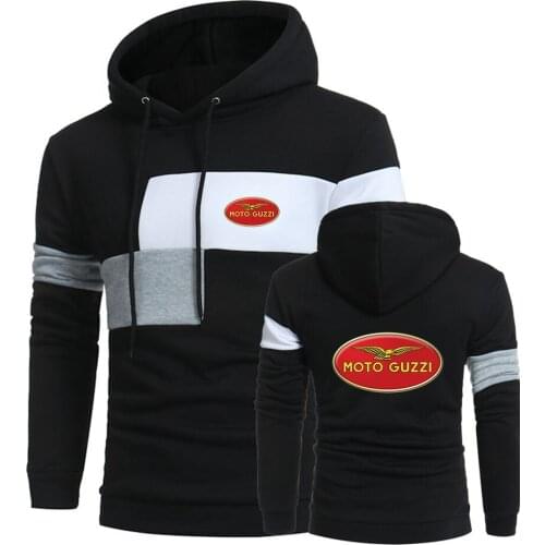 Mans 2021 Moto Guzzi Spring Autumn New Custom Men Sports Hoodies Print Hooded Leisure Top Male Pure Cotton Pullover Sweatshirts