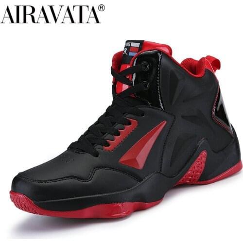 Airavata High Top Basketball Shoes Youth Casual Running Shoes Leather Unisex Mens and Womens Waterproof Non-Slip Fashion Shoes