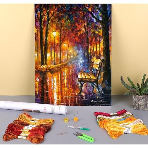 Loneliness Passion Printed 11CT Cross-Stitch DIY Embroidery Complete Kit DMC Threads Sewing Handmade Handiwork Craft Decor