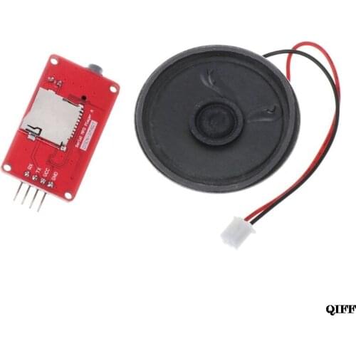Drop Ship&Wholesale UART Serial MP3 Music Player Module With Speaker Monaural Amplifier Board For Arduino APR28