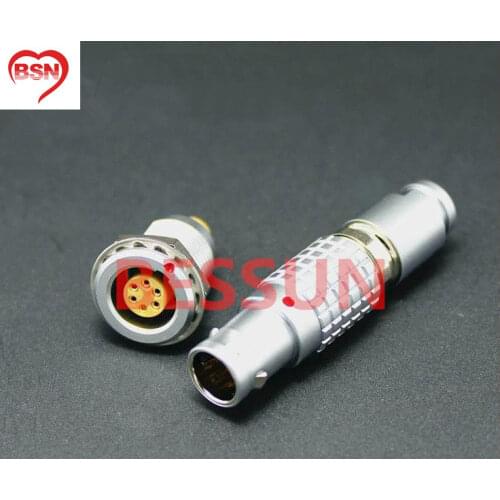 LEMO FGG.1B.306.CLAD/EGG.1B.306.CLL ,Circular metal plug self-locking connector,LEMO connector B series