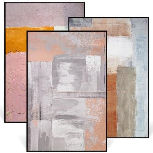 Hand-painted landscape oil painting, abstract decorative painting, modern minimalist painting, Dancing stars SJ023