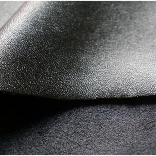 Super soft stretch artificial PU leather thicker warm elastic leather pants fabric quality clothing garment diy leather material