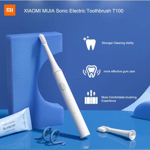 Xiaomi Mijia T100 Sonic Electric Toothbrush Adult Ultrasonic Automatic Toothbrush USB Rechargeable IPX7 Waterproof