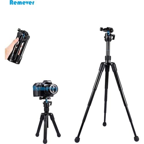 Mini Extendable professional Tripod with Adjustable ball head horizontally 360 degree mount base for DSLR Camera Canon Nikon