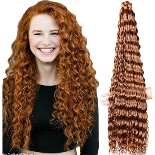 Dais 32 "Dark Wavy Bulk Hair Crocheted Braided Hair Extended Dark Wavy Twisted Crocheted Hair Natural Synthetic Braided Hair