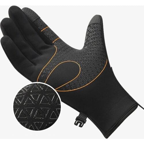 Outdoor Winter Cold Protection Gloves PU Two-Finger Touch Screen Outdoor Non-Slip And Waterproof Mountaineering Ski Gloves