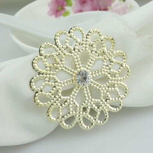 12 pcs/ lot Hotel flowers form table table napkin ring napkin napkin ring Mat towel buckle table decorations