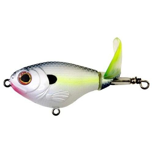 2pcs Topwater Fishing Lure Rotating Whopper Swimbait Hard Bait 17g 75mm Crankbait High Simulation Quality Freshwater Saltwater