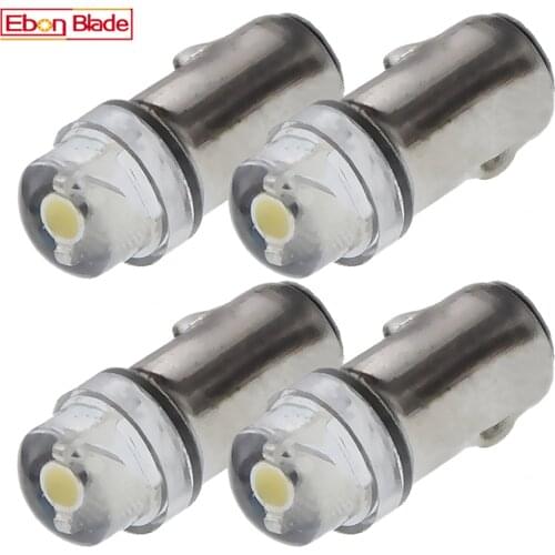 4Pcs BA5S Minuature LED Lamp Warm White 4300K COB 0.5W 12V-22V DC 80Lm 5mm Energy Efficient For Marklin 600150 Locomotive Truck