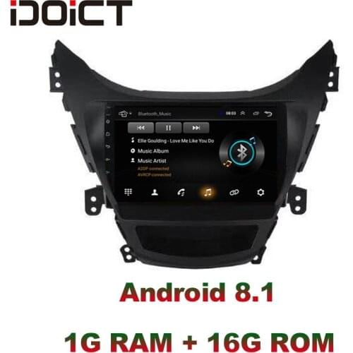 IDOICT Android 8.1 Car DVD Player GPS Navigation Multimedia For Hyundai Elantra Radio 2011-2013 car stereo