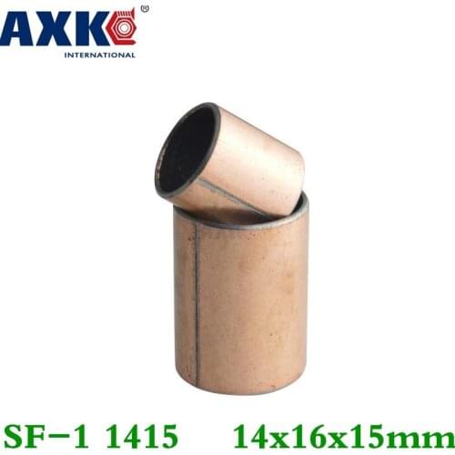 Axk 10pcs Sf-1 1415 14x16x15 Mm Self Lubricating Composite Bearing Bushing Sleeve Free Shipping Sf1