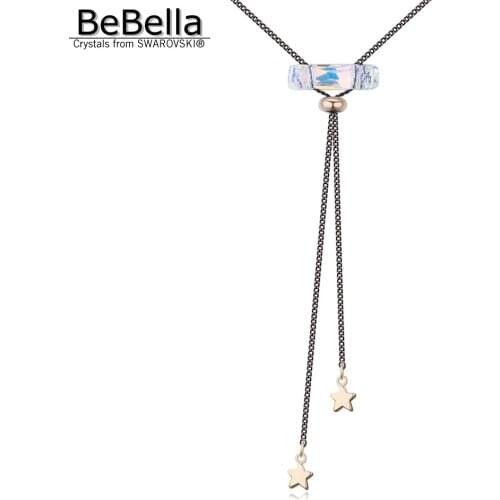 BeBella OL style long chain pendant necklace made with Genuine Crystals from Swarovski for women girls Christmas gift