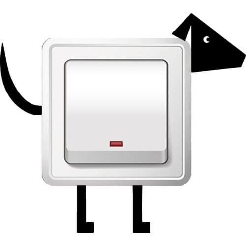 Diy mouse Wall Stickers Modern Fashion Wall Sticker For Baby Kids Rooms Decor Wall Art Decal