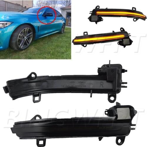 For BMW F20 F30 F31 F21 F22 F23 F32 F33 F34 X1 E84 1 2 3 4 Car Dynamic Steering Signal Lamp LED Rearview Mirror Indicating Flash