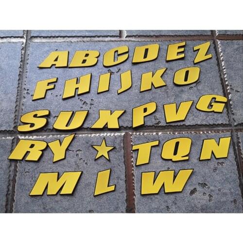 Personalized custom tires letters Stickers 1inch rubber Tyre stickers DIY 5colors 26 letters car stickers