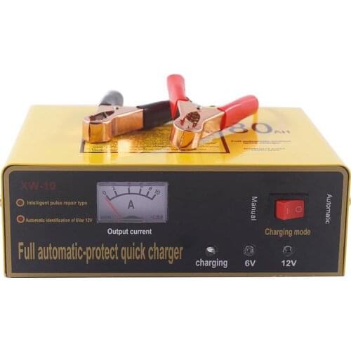 LumiParty 110V-250V 140W Full Automatic-protect Quick Charger 6V/12V 80AH Automatic Intelligent Car Battery Charger r30
