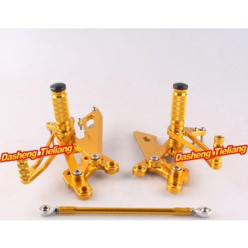 Motorcycles Adjustable Shift Brake Rear Set Footpegs Foot Rest Peg For Honda RVF400 Spare Parts