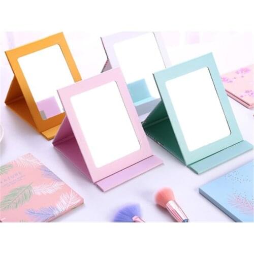 Cartoon Makeup Mirrors Brand New High Quality Folding Mirror Portable Mini Pocket Size Mirrors makeup light mirror