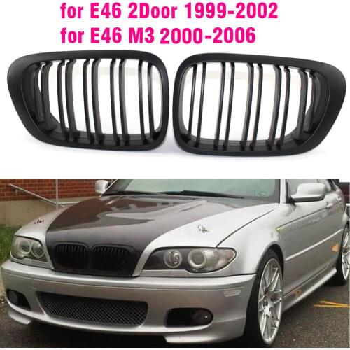 Kidney Heart Horse Front Kidney Grill For BMW 3 Series 1999-2001 E46 M3 323 i/is 325Ci 328 i/is/Ci 330Ci 2 Doors Grille