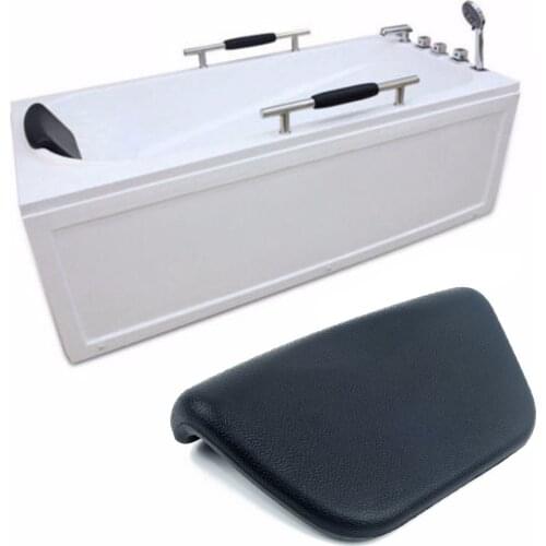 Spa Bath Pillow PU Bathtub Headrest Waterproof Bath Cushion 265*150*60mm BLACK Bathtub Pillow for neck head support High Quality
