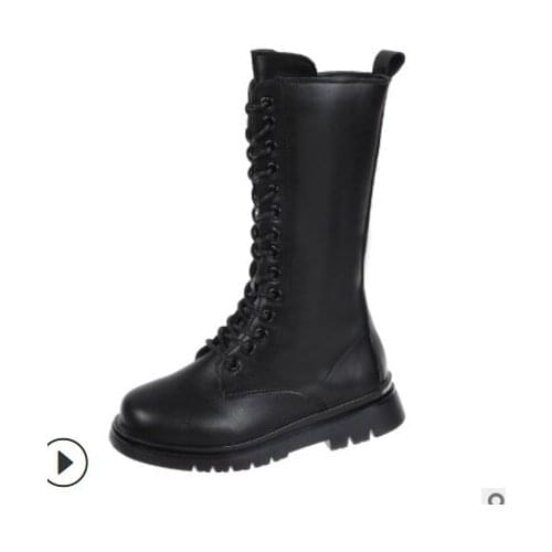 2021Winter New Style Children Snow Boots Cowhide Girls Korean Design Boots High Quality Sport Shoes Leather Baby Boots