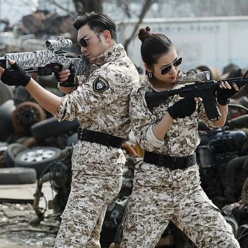 Military Uniform Camouflage Sets Combat Jacket and Pants Uniforme Militar Men Tactical Working Army Suit Female