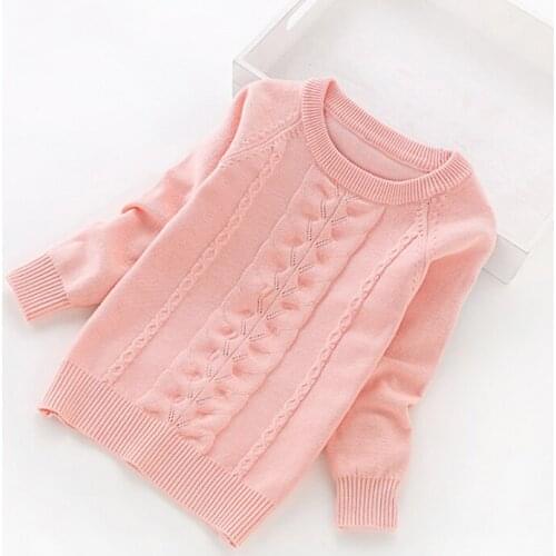 Winter knitted sweater girl 2019 new kids knit sweater girls' sweaters 3-14 years children clothing cotton baby girl pullover