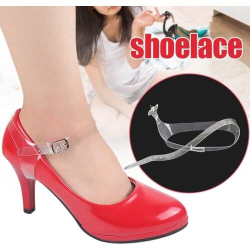 Shoe Heels Instant Strap 1 Pair Women Transparent Shoe Straps High Heels Shoelace Accessories JL