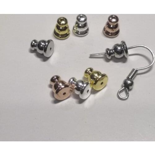 10 PCS 5.5*6.5mm Earrings Accessories Ear Plugging/Blocked,Metal Copper Earring Back For Earrings Jewelry Components