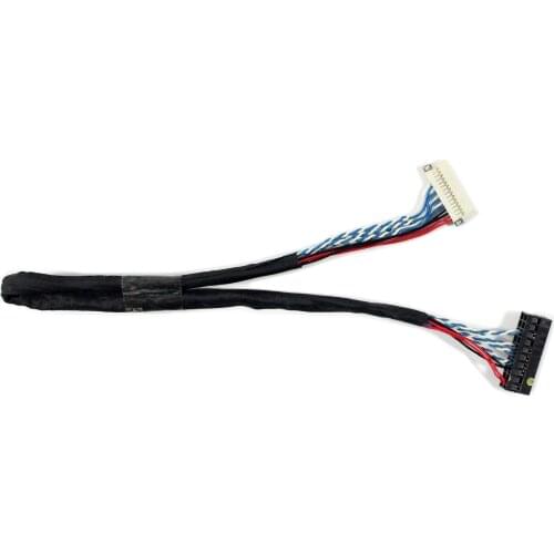 1ch 6bit LVDS Cable DF19 20Pin Fit To 10.4" 12.1" 800x600 LCD Screen