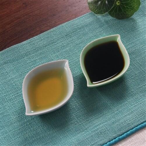 4 PCS Sauce Seasoning Dish Gravy Boats Small Bowl Porcelain Creative Dinnerware Celadons Tableware Dishwasher and Microwave Safe