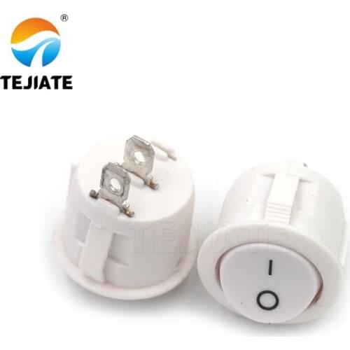 5PCS Ship Type Power Switch Boat Shaped Round Rocker Switch 2/3/4 Feet Red/Green/White/Black Press button 6A 250V Open Hole 20MM