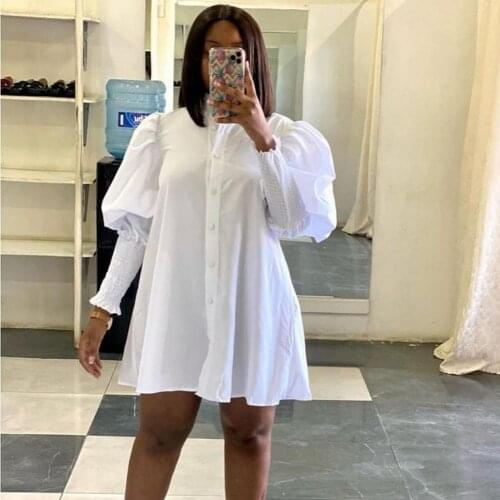 African Dresses For Women 2021 Vetement Femme Dashiki Print Africa Long Sleeve Dress Clothes Dashiki Ankara Dresses Ladies