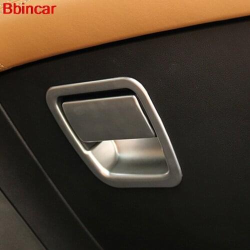 Bbincar Car Interior Styling ABS Chrome Glove Box Handle Bowl Frame Cover Trim Stickers 2pcs For Buick LaCrosse 2016