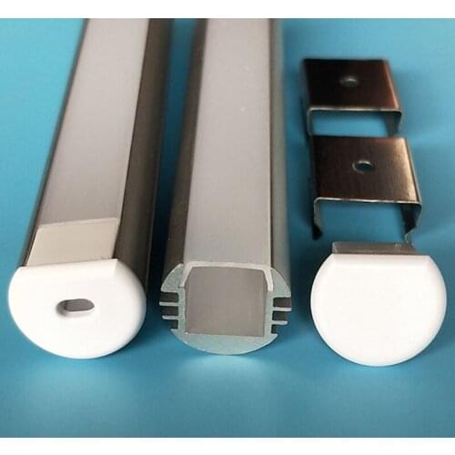 Free Shipping 50M/Lot 2M LED Aluminum Profile System with Cover End Caps Aluminum Channel for LED Strip Lights