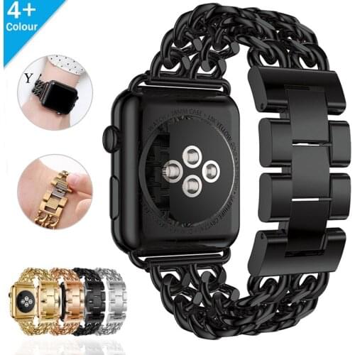 Women Luxury Metal Band for IWatch SE 6 5 4 3 Stainless Steel Strap Bracelet for Apple Watch Series 38/42/40/44mm Accessories