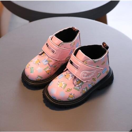 Spring Autumn New Baby Shoes Martin Boots Soft Bottom Non-slip Baby Boots Toddler Single Leather Shoes