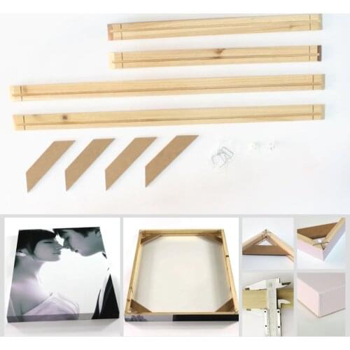 Wood Frame For Wall Canvas Oil Painting Nature Wood Large Size DIY Frame Wall Decoration Picture Inner Wood Frame