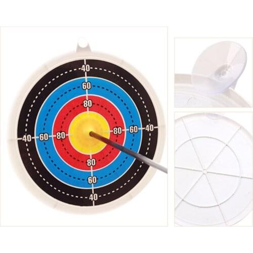 Kids Toy Archery Targets Suction Cup Wall-mounted Bow and Arrow Shooting Targets ABS Outdoor Sports Hunting Practice