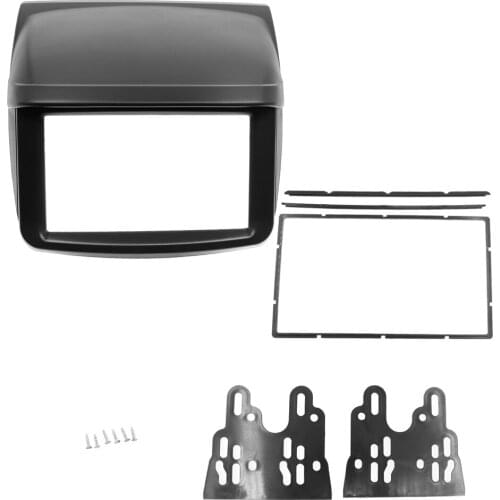 Double Din Fascia for Mitsubishi Pajero Sport Triton L200 Radio DVD Stereo Panel Dash Mounting Installation Trim Kit