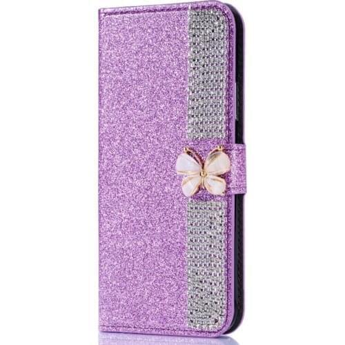 For Huawei P20 P30 Lite P40 E P smart 2019 2021 Y6 Y7 2018 Y5 Y9 2019 Mate10 20 Pro Y6P Y7P Flip Glitter Leather Case