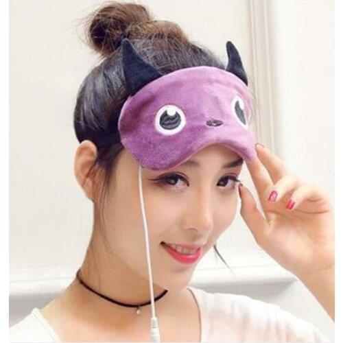 HANRIVER Usb steam heat patch lavender scent tempering alleviate eye fatigue can be washed regularly