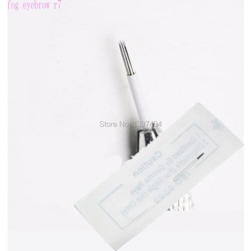 500pcs/lot 7R needles for manual fog pen permanent makeup manual fog pen needle microblading eyebrow pen needles