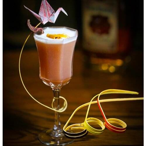 Bar Tools Diy Cocktail Picks Decorative Accessories Crooked Fruits Snack Stick CocktailPick Ornament Natural Bamboo Wine Needle