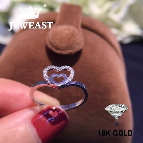 Natural Diamond 18K Gold Pure Gold Ring Beautiful Gemstone Ring Good Upscale Trendy Classic Party Fine Jewelry Hot Sell New 2019